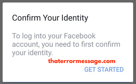 Confirm Your Identity Facebook