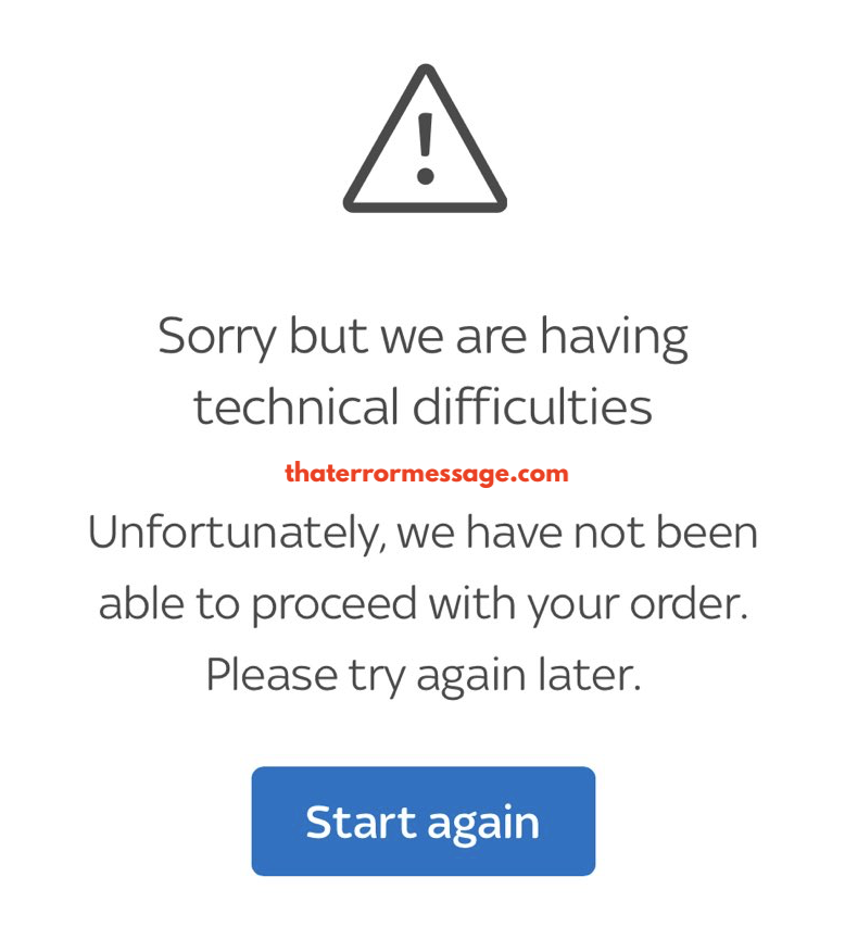 Sorry But We Are Having Technical Difficulties Skytv