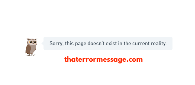 Sorry This Page Doesnt Exist In The Current Reality
