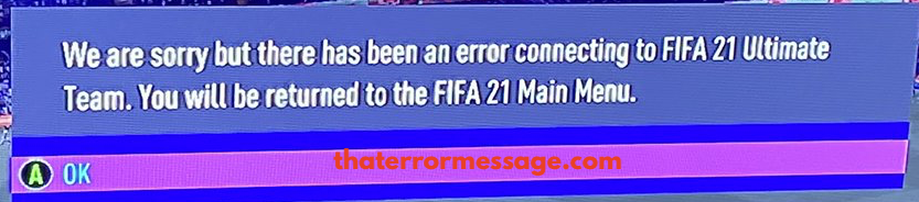 We Are Sorry But There Has Been An Error Connecting To Fifa 21 Ultimate Team