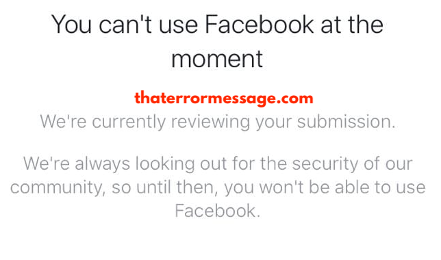 You Cant Use Facebook At The Moment