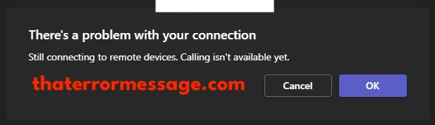Calling Isnt Available Yet Microsoft Teams