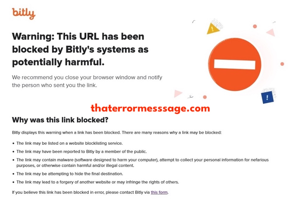 This Url Has Been Blocked Bitly