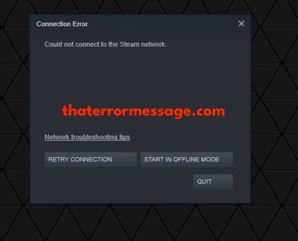 Could Not Connect To The Steam Network