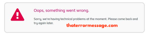 British Gas Oops Something Went Wrong