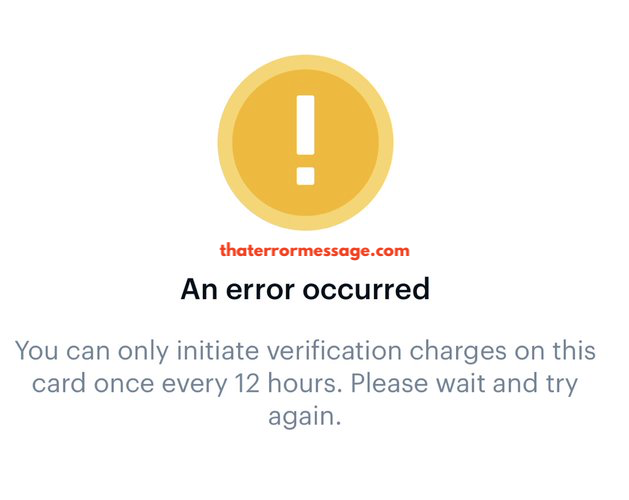 Coinbase An Error Occurred