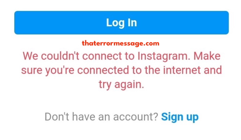 We Couldnt Connect To Instagram
