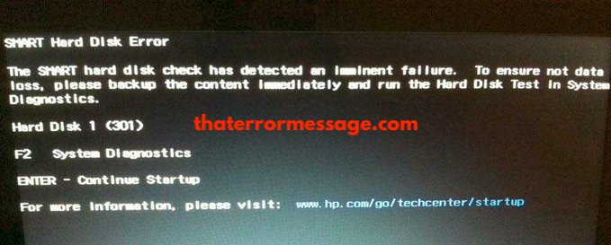 Smart Hard Disk Error