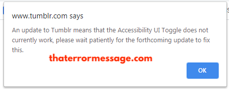 An Update To Tumblr Means That The Accessibility Ui Toggle