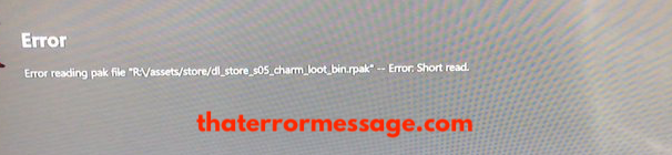 Apex Legends Error Reading Pak File Short Read