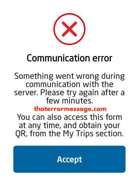 Atos Something Went Wrong During Communication