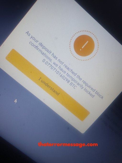 Binance As Your Deposit Has Not Reached The Required Block Confirmations