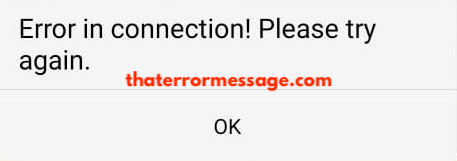 Canara Bank Error In Connection