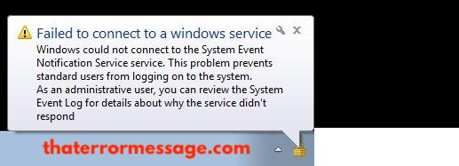 Failed To Connect To A Windows Service