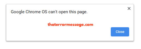 Google Chrome Os Cant Open This Page