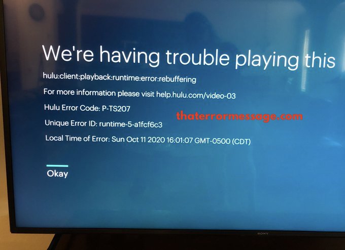 Hulu P Ts207 Were Having Trouble Playing This