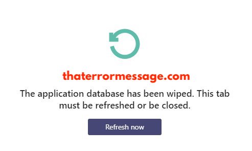Microsoft Teams Application Database Has Been Wiped