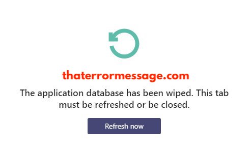 Microsoft Teams Application Database Has Been Wiped