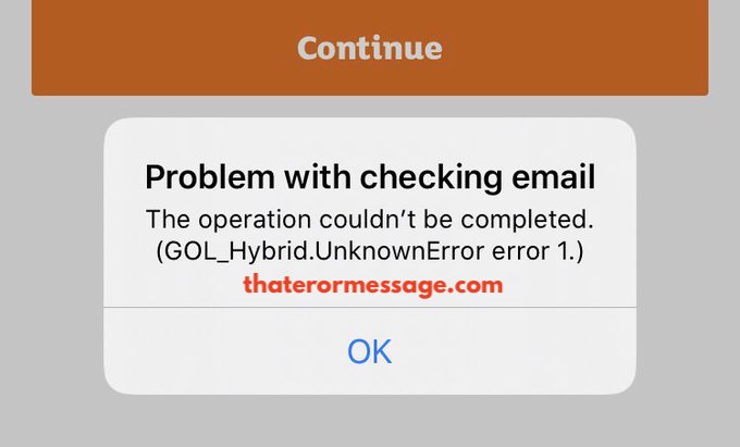 Sainsburys Problem Checking Email Gol Hybrid Error
