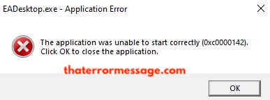 The Application Was Unable To Start Correctly 0xc0000142
