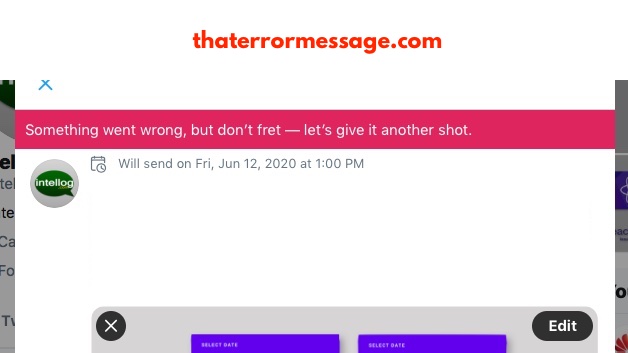 Twitter Tweet Scheduler Something Went Wrong
