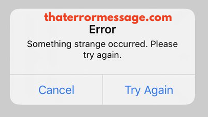 Vimeo Something Strange Occurred Error