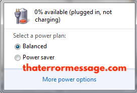 Windows Plugged In Not Charging