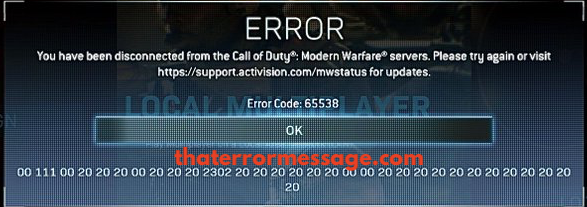 You Have Been Disconnected From The Call Of Duty Servers
