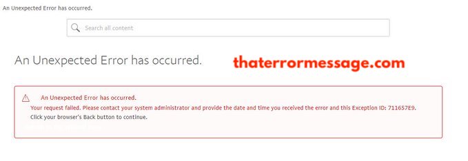 An Unexpected Error Has Occurred Your Request Failed Paypal