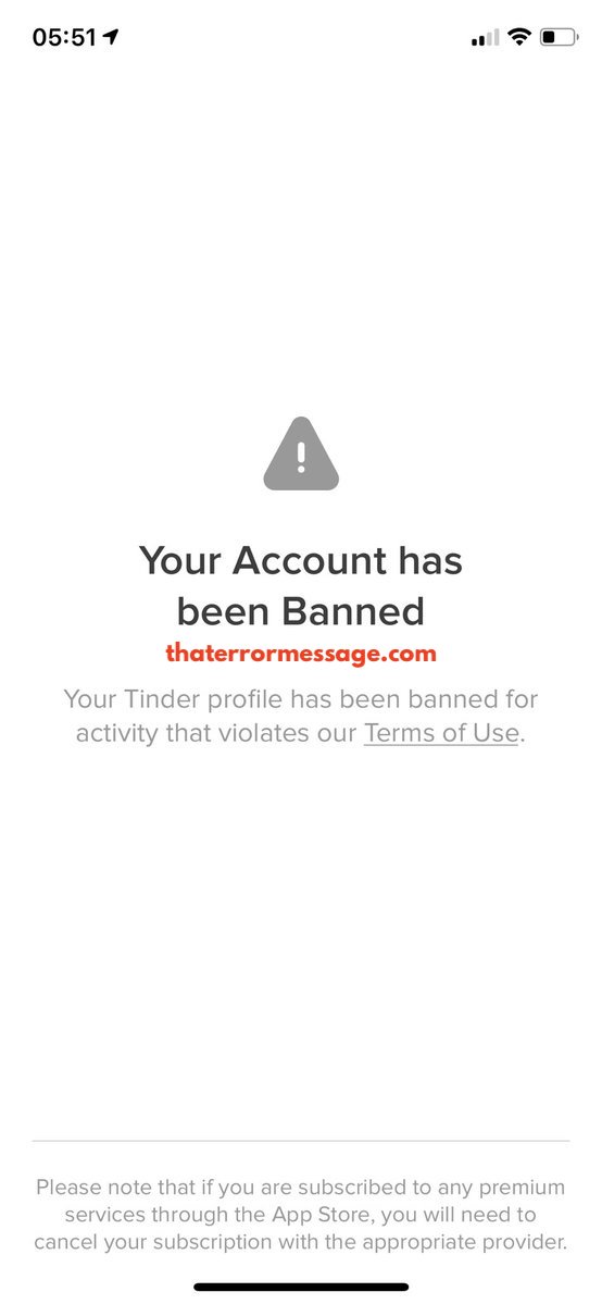 Your Account Has Been Banned Tinder