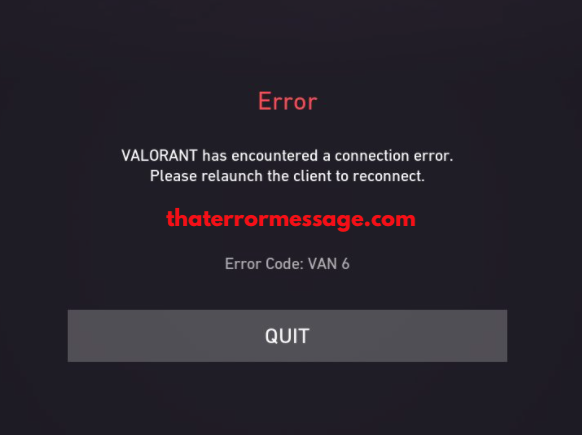 Valorant Has Encountered A Connection Error Please Relaunch The Client To Reconnect