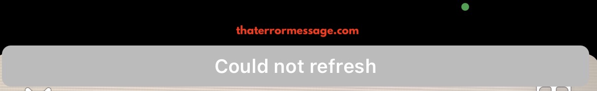 Could Not Refresh Snapchat