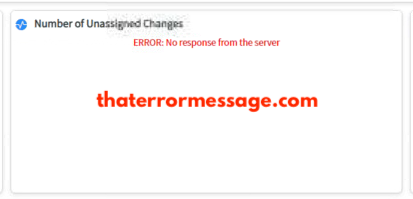Service Now Error No Response From The Server