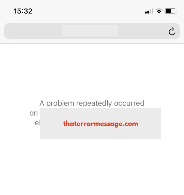 A Problem Repeatedly Occurred On Iphone Safari