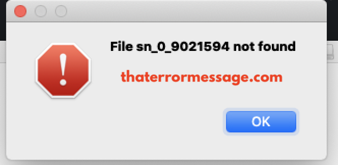 File Sn 0 9021594 Not Found