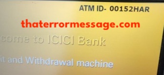 Atm Icici Bank 00152HAR