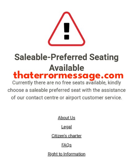 No Free Seats Available Air India