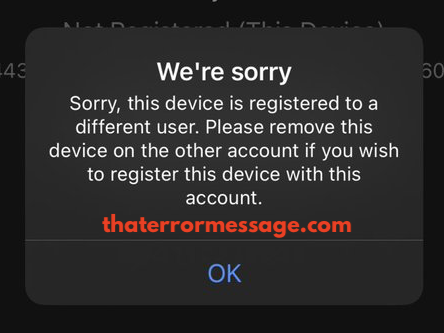 Sorry This Device Is Registered To A Different User Dstv Nigeria
