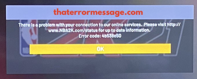 There Was A Problem With Your Conenction To Our Online Services Nba2k 4b538e50