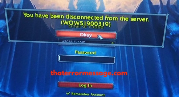 You Have Been Disconnected From The Server Wow51900319