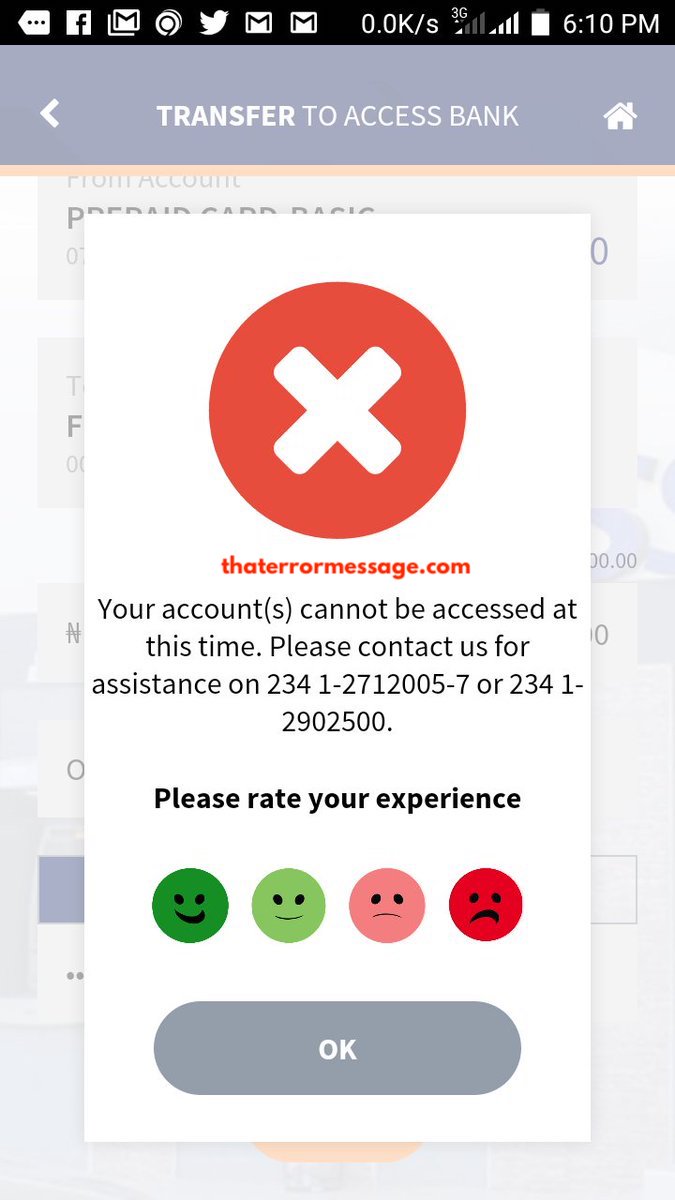 Your Account Cannot Be Accessed At This Time Access Bank