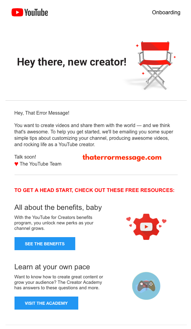 Youtube Creator Onboarding